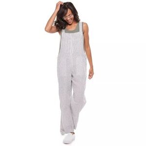 Sonoma Black and White Striped Jumpsuit